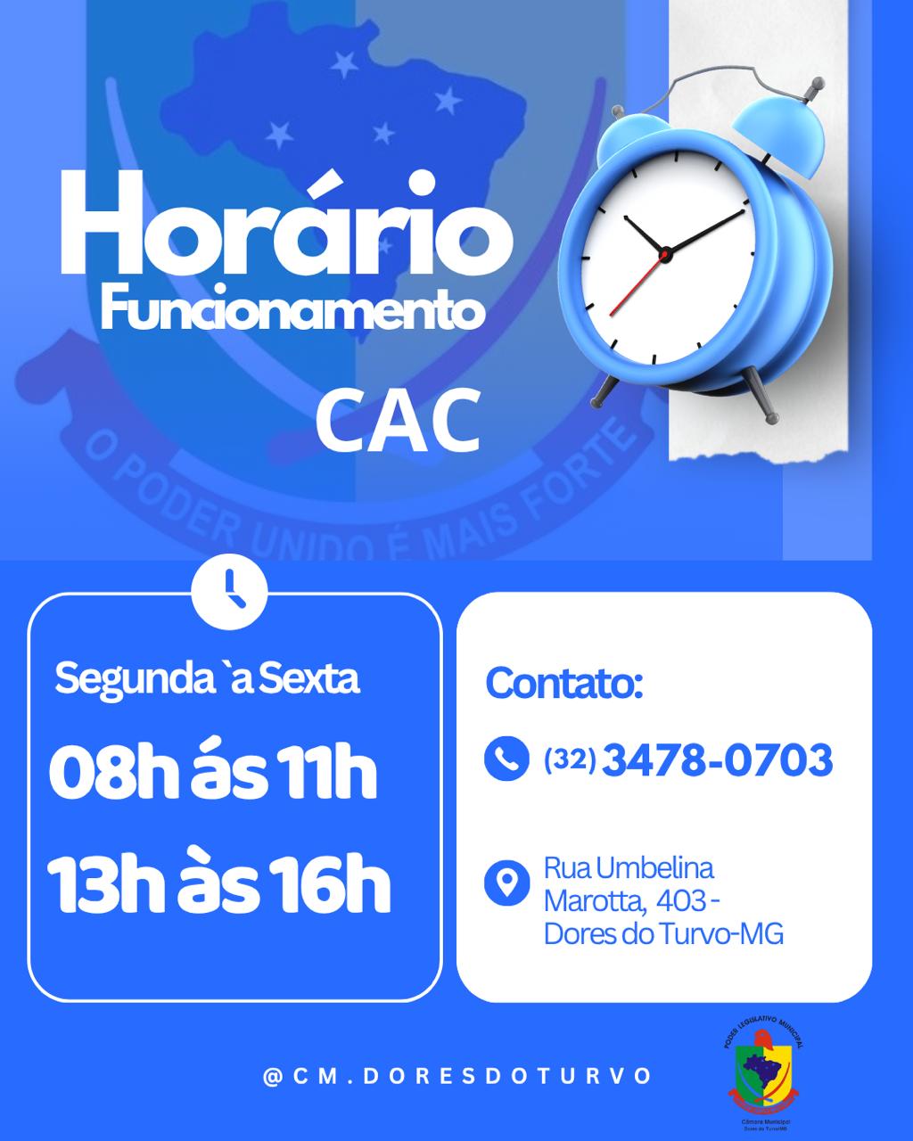 ATENDIMENTO CAC (Centro de Atendimento ao Cidadão)
