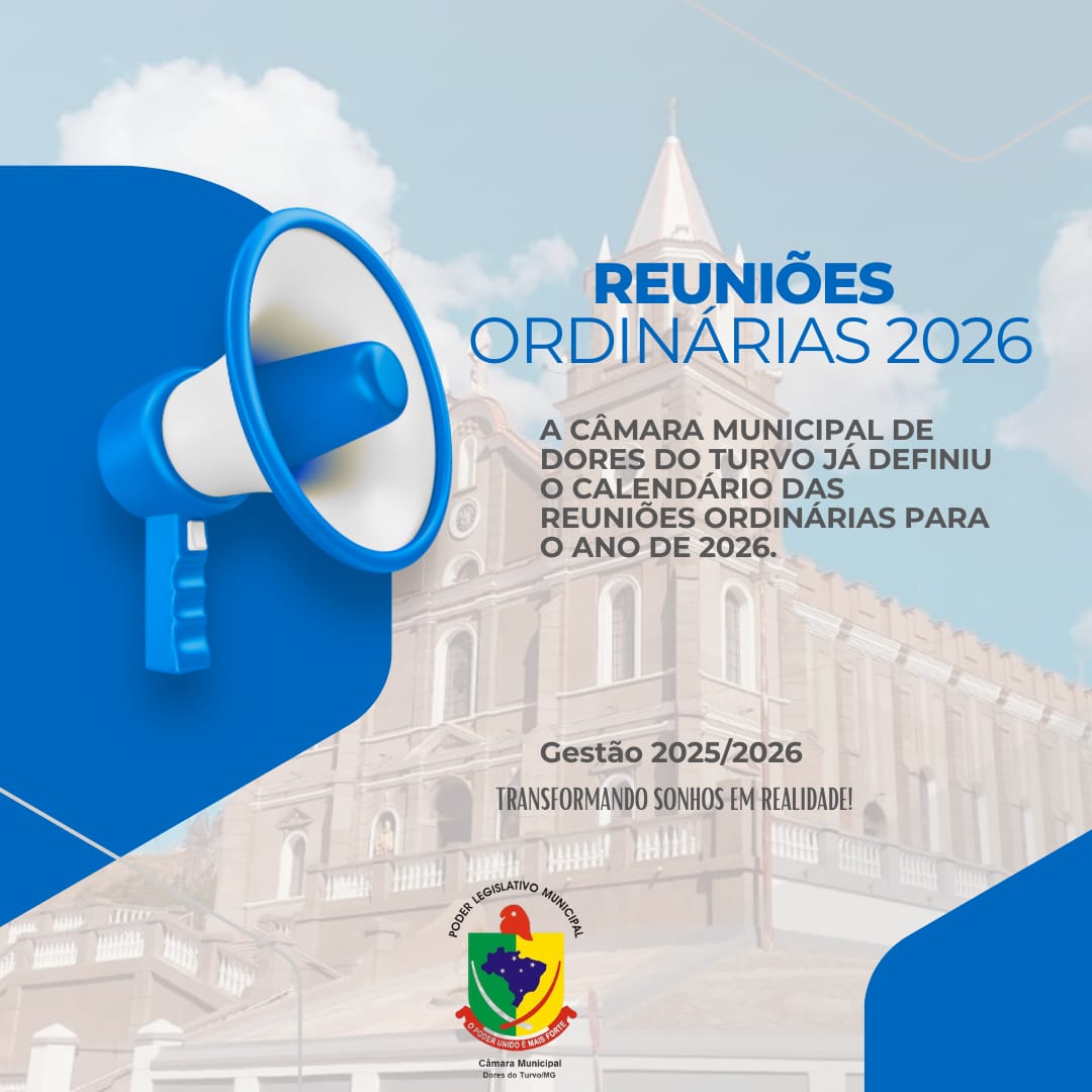 CALENDÁRIO REUNIÕES ORDINÁRIAS 2026